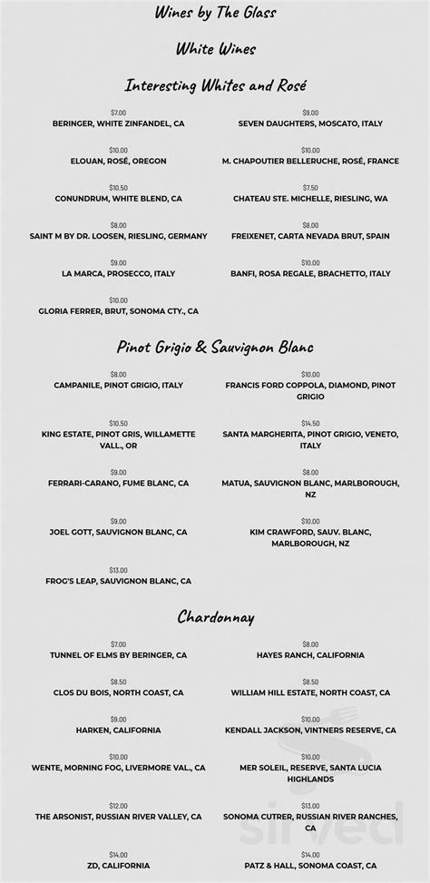village tavern menu pdf.